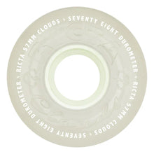 Load image into Gallery viewer, 57mm Clouds GITD Aqua 78a Ricta Wheels