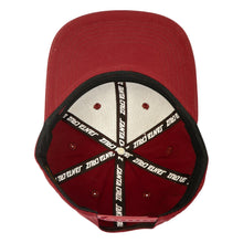 Load image into Gallery viewer, Simplified Wave Maroon Snapback Hat