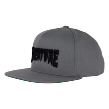 Load image into Gallery viewer, Mono Logo Grey Snapback Hat