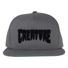 Load image into Gallery viewer, Mono Logo Grey Snapback Hat