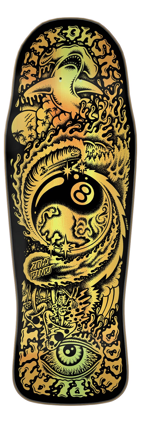 Winkowski Dope Planet Shaped 10.34in x 30.54in Santa Cruz Deck