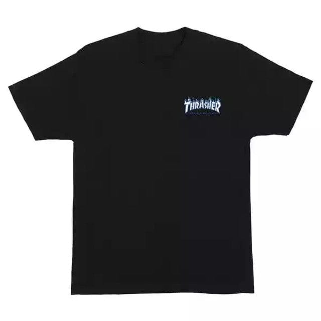 Thrasher Flame Dot Black T-Shirt