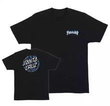 Load image into Gallery viewer, Thrasher Flame Dot Black T-Shirt
