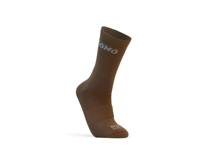 Bomo Paris Socks High Brown White