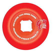 Load image into Gallery viewer, 56mm Double Duro Red Combo 99a/95a OJ Wheels
