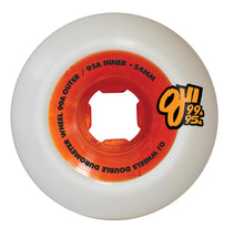 Load image into Gallery viewer, 54mm Double Duro White Orange Mini Combo 99a/95a OJ Wheels
