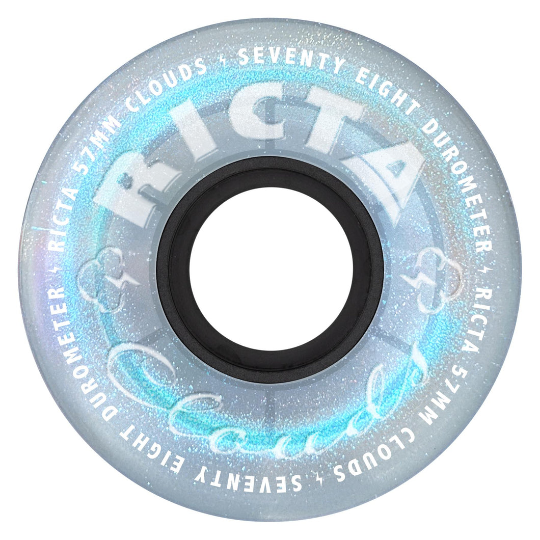 57mm Iridescent Clouds Blue 78a Ricta Wheels