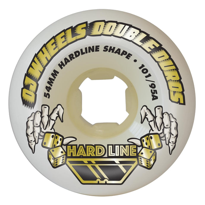 54mm Double Duro White Hardline 101a/95a