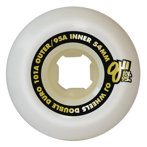 54mm Double Duro White Chubbies 101a/95a