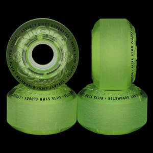 57mm Clouds Transparent Green 78a