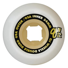 Load image into Gallery viewer, 54mm Double Duro Gum Hardline 99a/95a OJ Wheels
