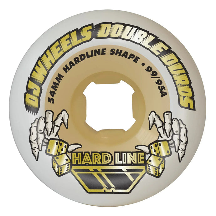 54mm Double Duro Gum Hardline 99a/95a OJ Wheels