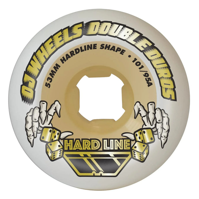 53mm Double Duro Gum Hardline 101a/95a OJ Wheels