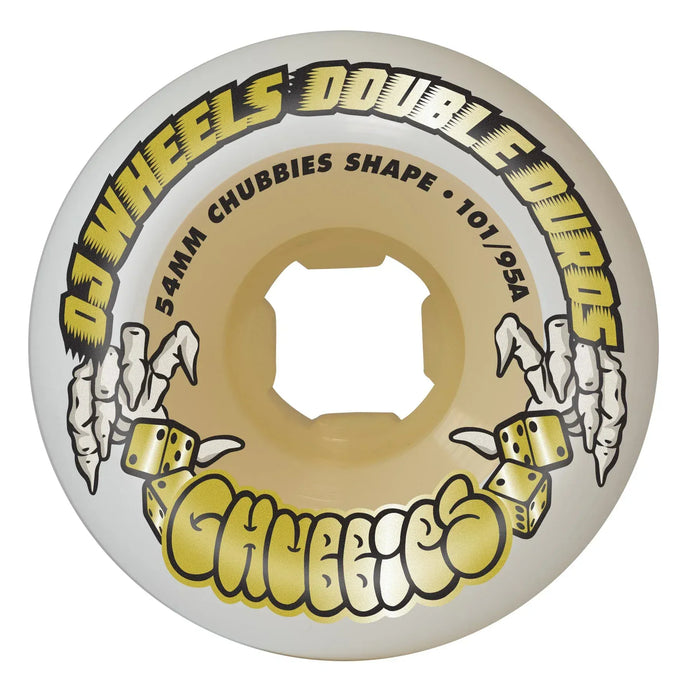 54mm Double Duro Gum Chubbies 101a/95a OJ Wheels