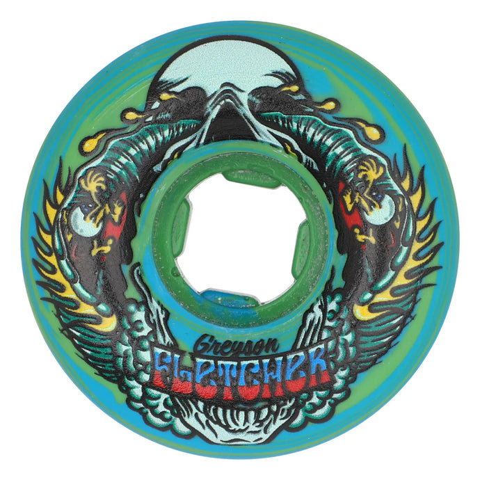 54mm Greyson Fletcher Guest Chubbies Green Blue Swirl 99a Slime Balls Wheels