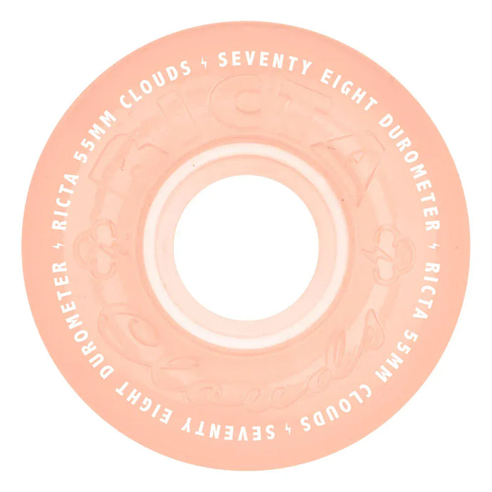55mm Clouds GITD Red 78a Ricta Wheels