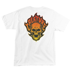 Bonehead Flame S/S Heavyweight T-Shirt White