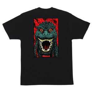 Godzilla Destroyer Stripes S/S Heavyweight T-Shirt Blk