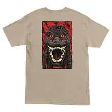 Load image into Gallery viewer, Godzilla Destroyer Stripes S/S Heavyweight T-Shirt Sand
