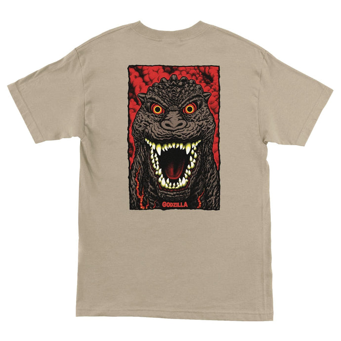 Godzilla Destroyer Stripes S/S Heavyweight T-Shirt Sand