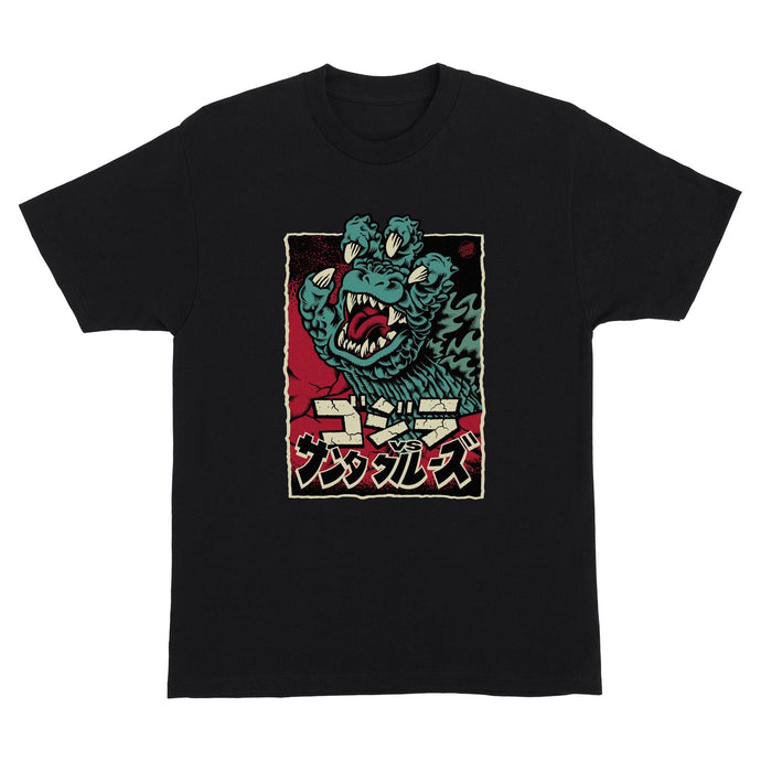 Godzilla Hand Front S/S Heavyweight T-Shirt Blk