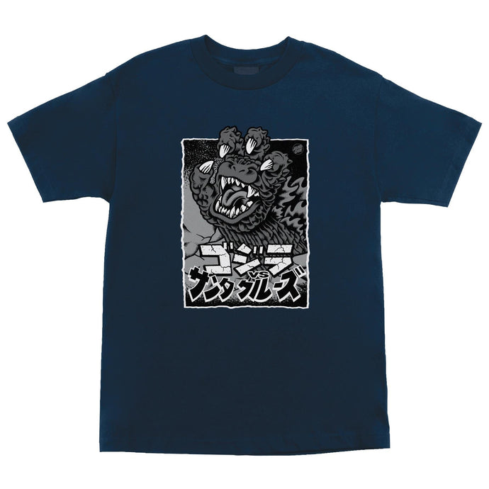 Godzilla Hand Front S/S Heavyweight T-Shirt Navy