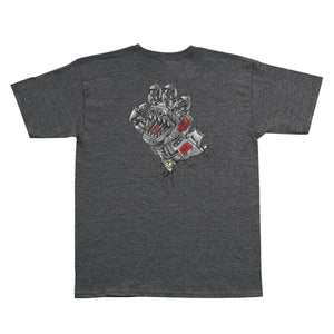 Godzilla Mecha Hand S/S Midweight T-Shirt Dk Hthr Youth