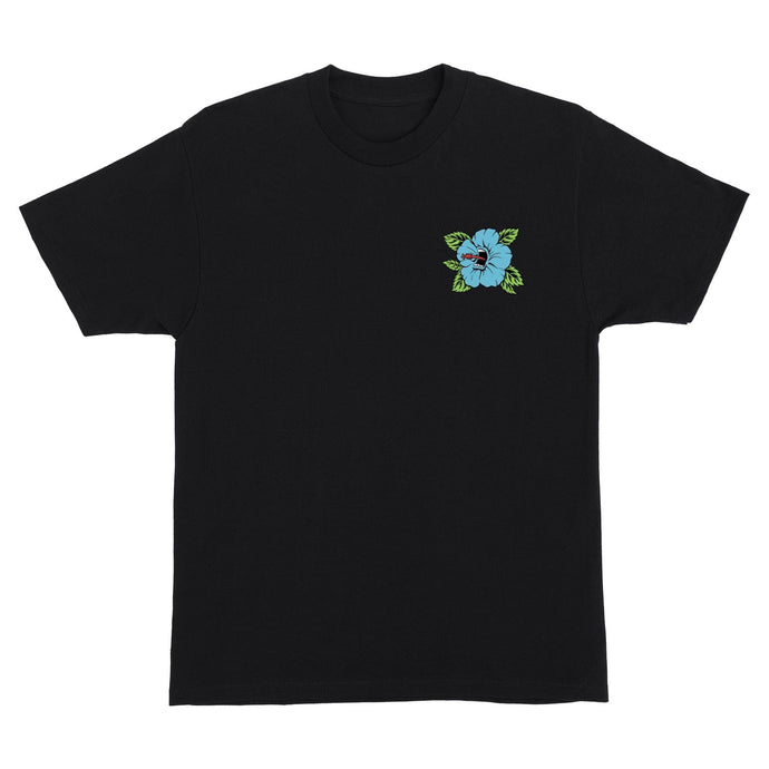 Screaming Hibiscus Blk T-Shirt Mens