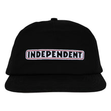 Load image into Gallery viewer, Bar Logo Blk Snapback Hat
