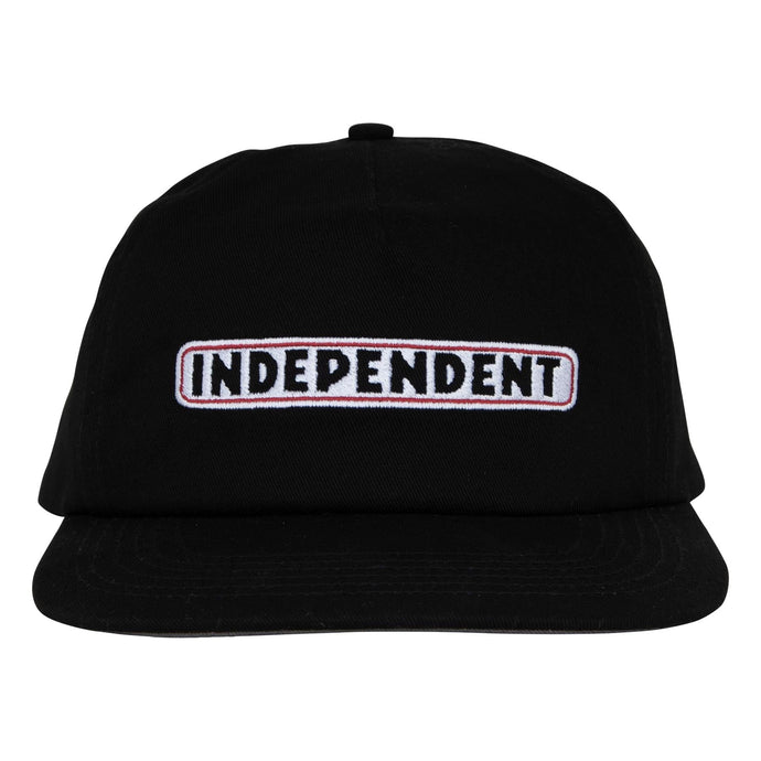 Bar Logo Blk Snapback Hat