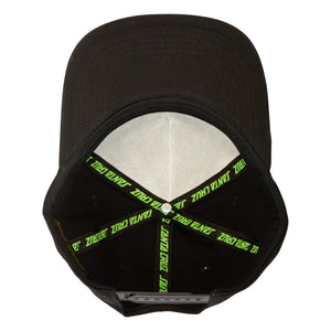 Screaming Hibiscus Blk Snapback Hat