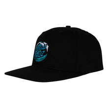 Load image into Gallery viewer, Simplified Wave Blk Snapback Hat
