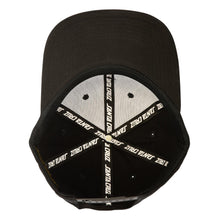 Load image into Gallery viewer, Simplified Wave Blk Snapback Hat
