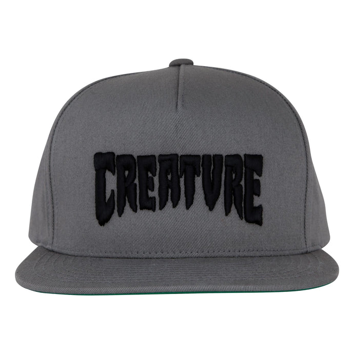 Mono Logo Grey Snapback Hat