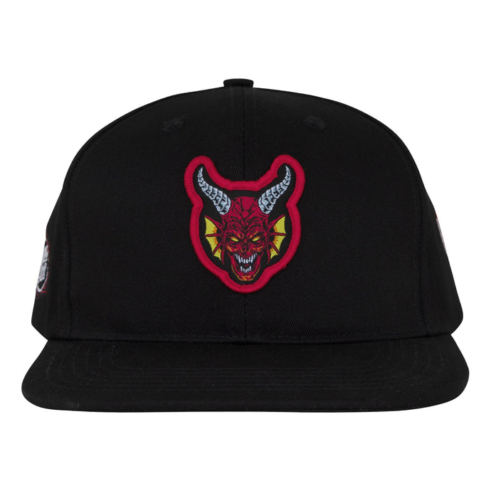 Stranger Things Hellfire Club Snapback Structured Hat Black OS Unisex Santa Cruz