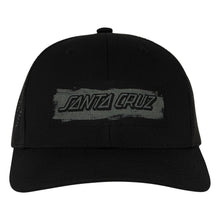 Load image into Gallery viewer, Cut Strip Blk Mesh Trucker Hat

