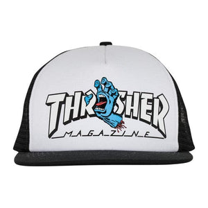 Thrasher Screaming Logo Mesh Trucker White/Black Unisex