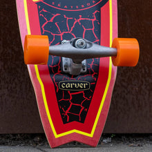 Load image into Gallery viewer, Flame Dot Shark Carver Surf Skate 9.85in x 31.52in
