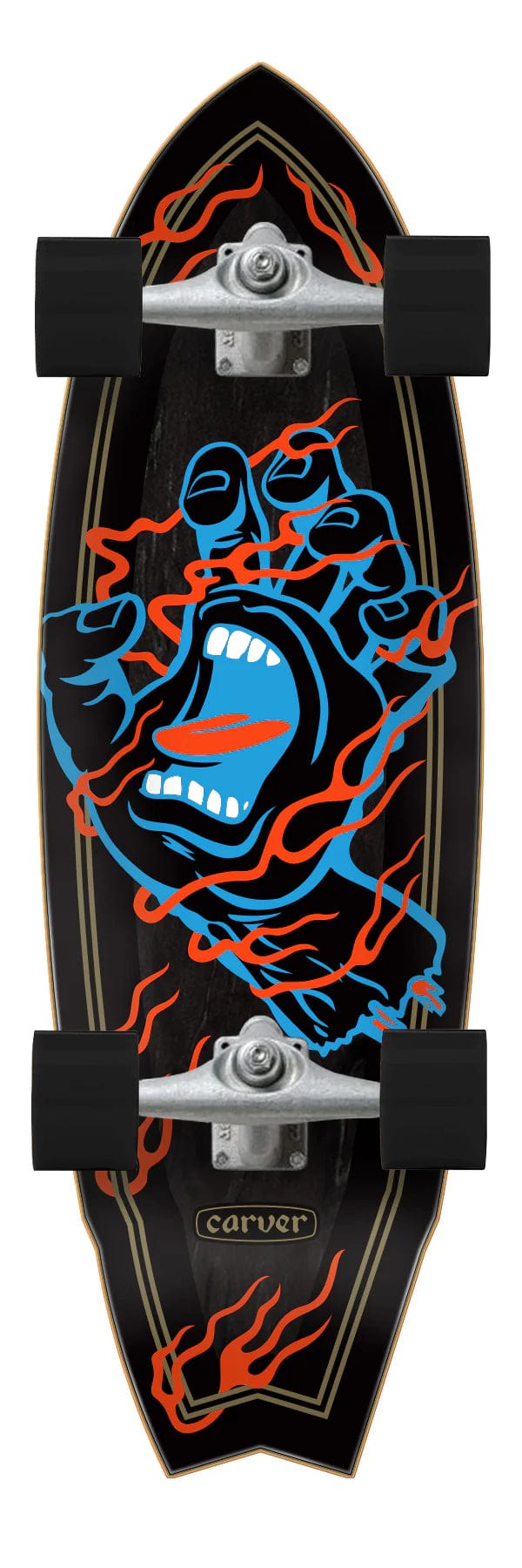Inferno Hand Shark Carver Surf Skate 9.85in x 31.52in
