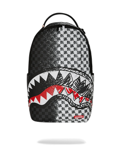 GREY CHECK SCRIBBLE SPLIT DLX