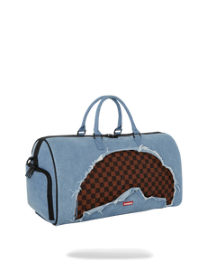 DENIM SHARK DUFFLE