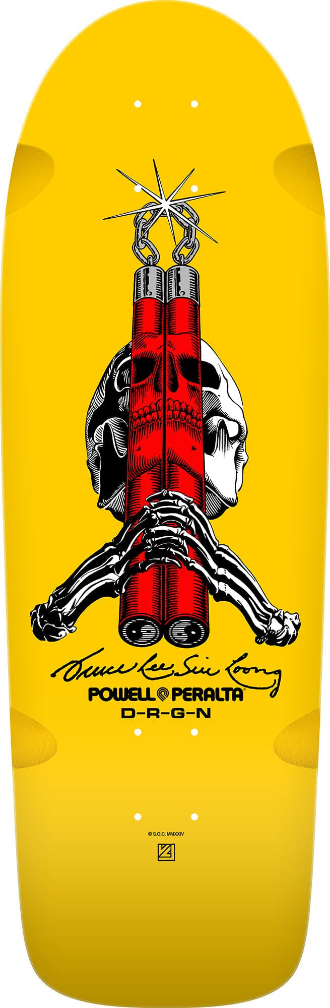 Powell Peralta Skull & Nunchucks Bruce Lee Collab 10 x 30 Deck