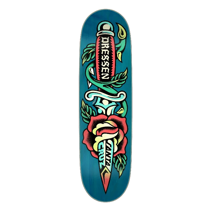 مجموعة Dressen Rose Dagger Pro مقاس 8.7 بوصة × 31.825 بوصة من Santa Cruz Decks