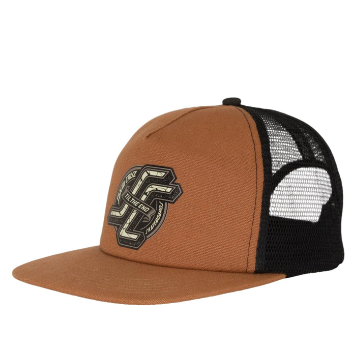 Santa Cruz OG TTE High Profile Mesh Trucker Hat (Dusty Brown)