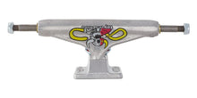 Load image into Gallery viewer, Stage 11 Toy Machine x Independent Trucks



SOLD AS PAIR

Limited Edition Independent Trucks x Toy Machine Stage 11 Standard trucks featuring polished silver hanger and baseplate with Toy Machine pad printSkateboard TrucksToy Machine x &amp; IndependentRage 
