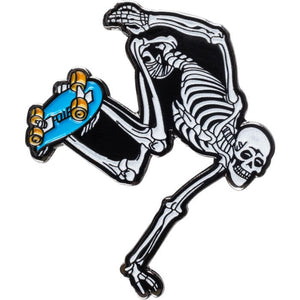 Skateboarding Skeleton Pin