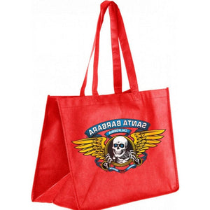 Shopping Bag Santa Barbara Winged Ripper Woven Red 12x16