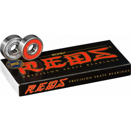 Bones® REDS® Bearings
Single, non-contact, removable rubber shield for easy cleaning and less friction
High speed Nylon™ ball retainer for greater strength and speed
Pre-lubricated with bearingsBONESRage 