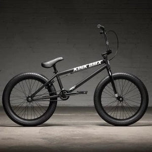 KINK BMX - CURB - Matte Midnight Black - 20"
Featuring modern geometry and outfitted with components such as 8.75” Kink T875 bars, 3-piece tubular chromoly cranks, a raised Mission Control TL stem, soft Kink PbmxKINKRage 