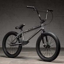 Load image into Gallery viewer, KINK BMX - CURB - Matte Brushed Silver - 20&quot;Featuring modern geometry and outfitted with components such as 8.75” Kink T875 bars, 3-piece tubular chromoly cranks, a raised Mission Control TL stem, soft Kink PabmxKINKRage 
